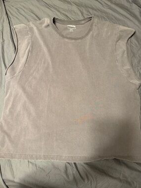 RSQ Men's Sleeveless Tank Top in Washed Gray